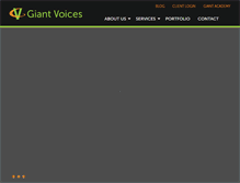 Tablet Screenshot of giantvoices.com